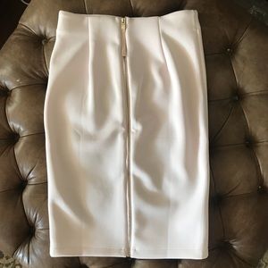 Blush pink Catherine Malandrino zip skirt EUC